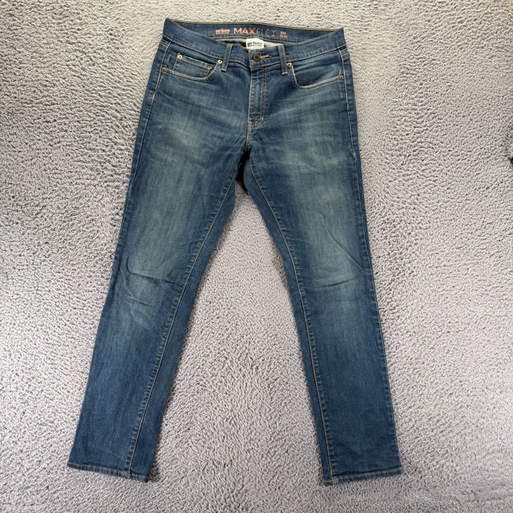 Urban Pipeline Max Flex Jeans Mens 32x30 Blue Cotton Denim Straight Slim Stretch
